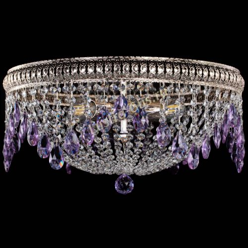 Люстра Лацио №5 журавлик фиолетовая в Магнитогорске Гусь Хрустальный