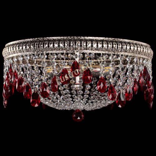 Люстра Лацио №5 журавлик красная в Магнитогорске Гусь Хрустальный