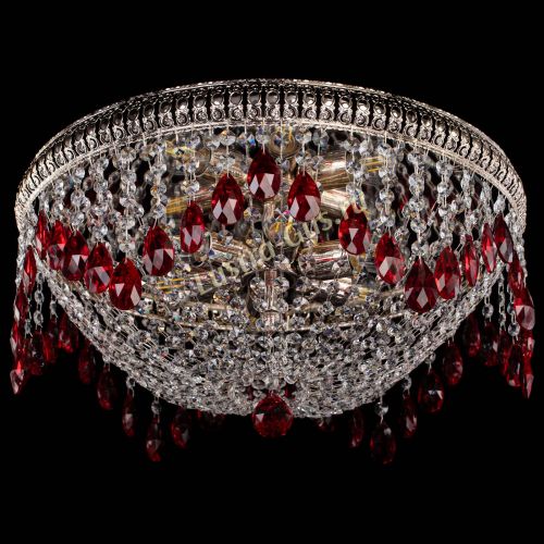 Люстра Лацио №5 журавлик красная в Магнитогорске Гусь Хрустальный