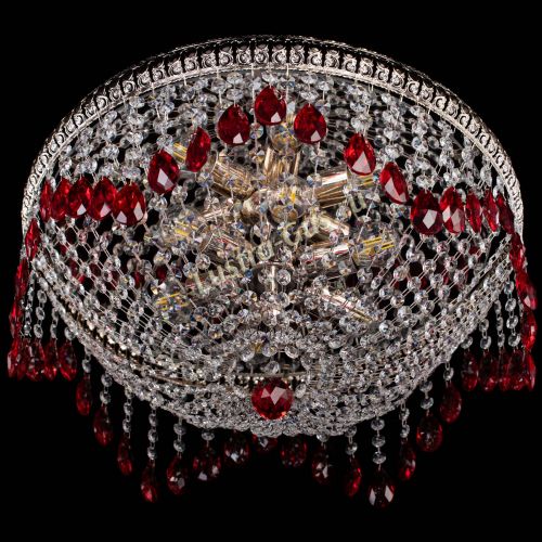 Люстра Лацио №5 журавлик красная в Магнитогорске Гусь Хрустальный