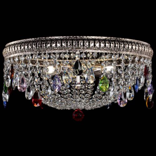 Люстра Лацио №5 журавлик разноцветная в Магнитогорске Гусь Хрустальный