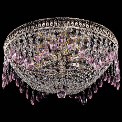 Люстра Лацио №5 журавлик розовая в Магнитогорске Гусь Хрустальный