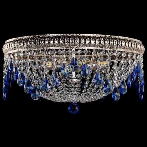 Люстра Лацио №5 журавлик синяя в Магнитогорске Гусь Хрустальный