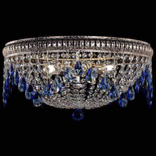 Люстра Лацио №5 журавлик синяя в Магнитогорске Гусь Хрустальный