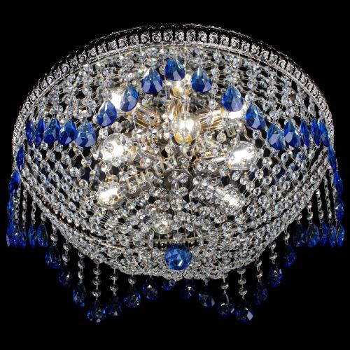 Люстра Лацио №5 журавлик синяя в Магнитогорске Гусь Хрустальный