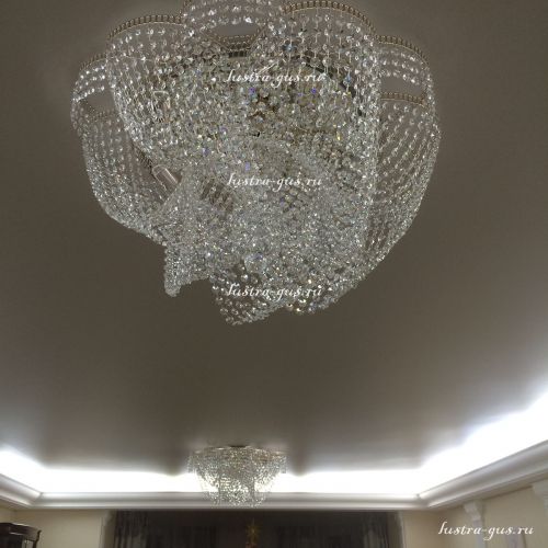 Люстра Лотос Василиса 6 ламп в Магнитогорске Гусь Хрустальный