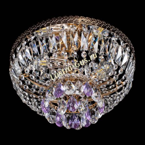 Люстра Милан Астра №3 фиолетовая в Магнитогорске Гусь Хрустальный