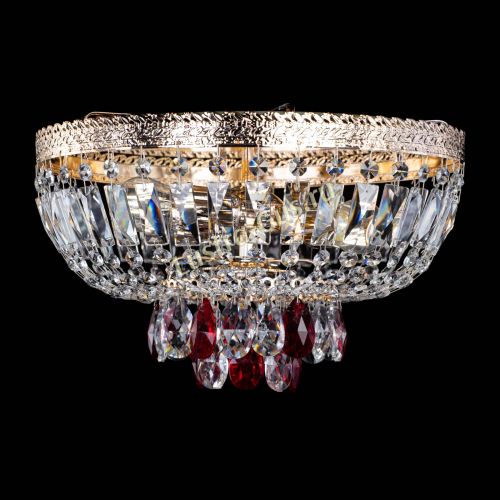 Люстра Милан Астра №3 красная в Магнитогорске Гусь Хрустальный