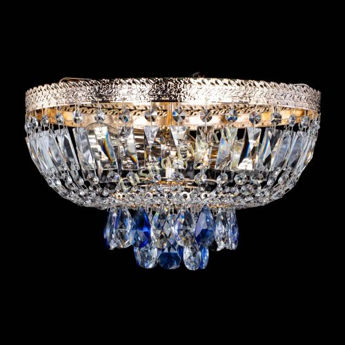 Люстра Милан Астра №3 синяя в Магнитогорске Гусь Хрустальный