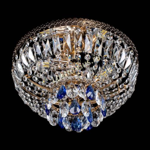 Люстра Милан Астра №3 синяя в Магнитогорске Гусь Хрустальный