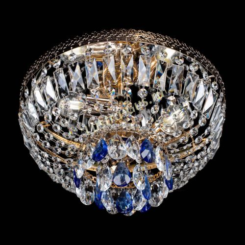 Люстра Милан Астра №3 синяя в Магнитогорске Гусь Хрустальный