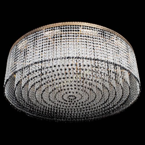 Люстра Милан капель №12 черная в Магнитогорске Гусь Хрустальный