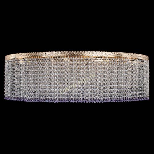 Люстра Милан капель №12 фиолетовая в Магнитогорске Гусь Хрустальный