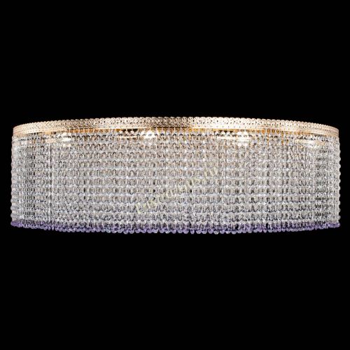 Люстра Милан капель №12 фиолетовая в Магнитогорске Гусь Хрустальный