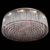 Люстра Милан капель №12 красная в Магнитогорске