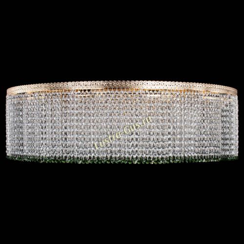 Люстра Милан капель №12 зеленая в Магнитогорске Гусь Хрустальный