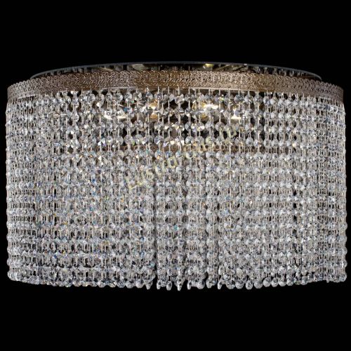 Люстра Милан капель оптикон под бронзу с зеркалом в Магнитогорске Гусь Хрустальный