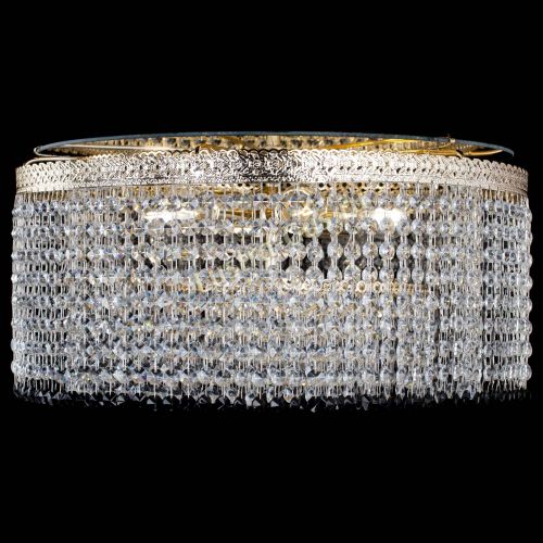 Люстра Милан капель оптикон Черная в Магнитогорске Гусь Хрустальный