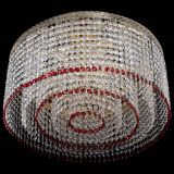 Люстра Милан капель оптикон Красная в Магнитогорске