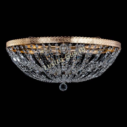 Люстра Милан Купол с пластинками №6 в Магнитогорске Гусь Хрустальный