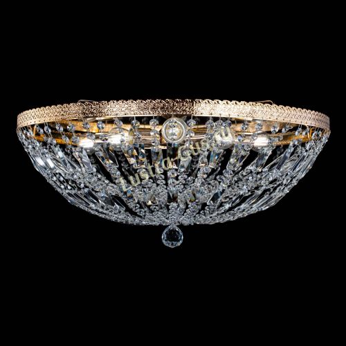 Люстра Милан Купол с пластинками №6 в Магнитогорске Гусь Хрустальный