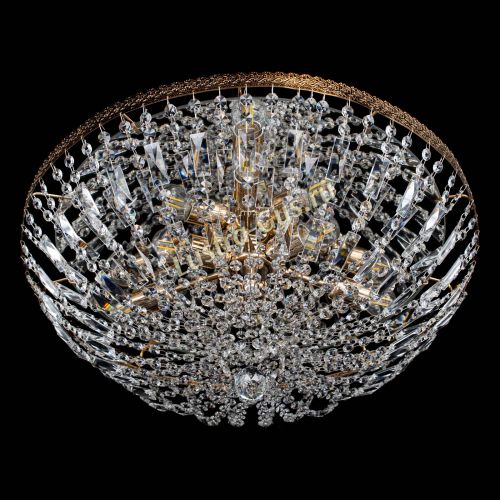 Люстра Милан Купол с пластинками №6 в Магнитогорске Гусь Хрустальный