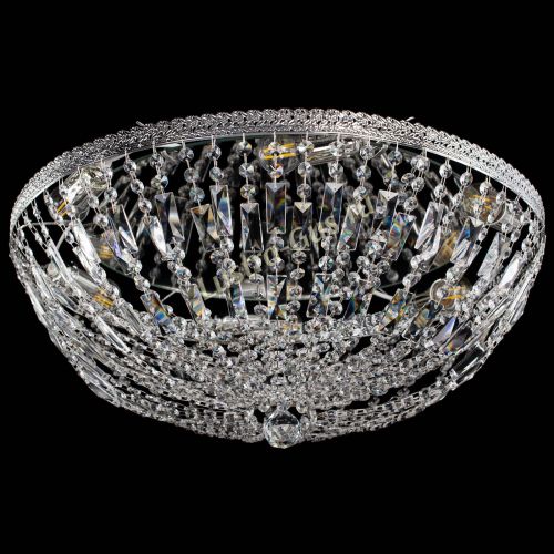 Люстра Милан Купол с пластинками №6 в Магнитогорске Гусь Хрустальный