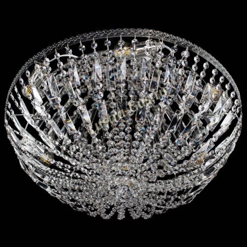 Люстра Милан Купол с пластинками №6 в Магнитогорске Гусь Хрустальный