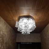 Люстра Космос конус, Диаметр 520 мм, 5 ламп, серебро, Люстры Гусь Хрустальный Люстра Космос конус, Диаметр 520 мм, 5 ламп, серебро, Люстры Гусь Хрустальный