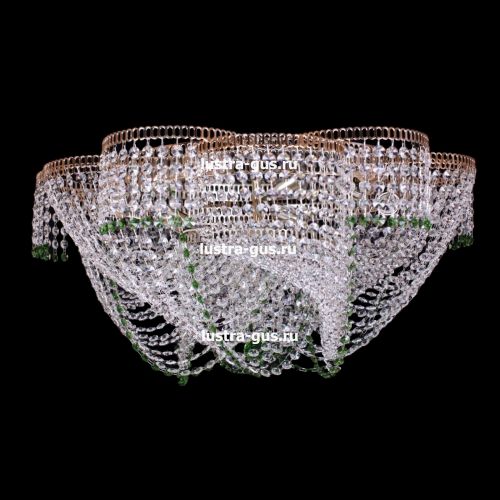 Люстра Лотос Василиса цветная в Магнитогорске Гусь Хрустальный