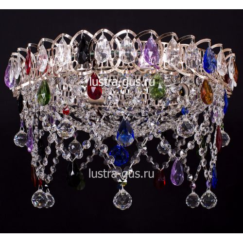Люстра Паутинка разноцветная в Магнитогорске Гусь Хрустальный