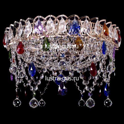 Люстра Паутинка разноцветная в Магнитогорске Гусь Хрустальный