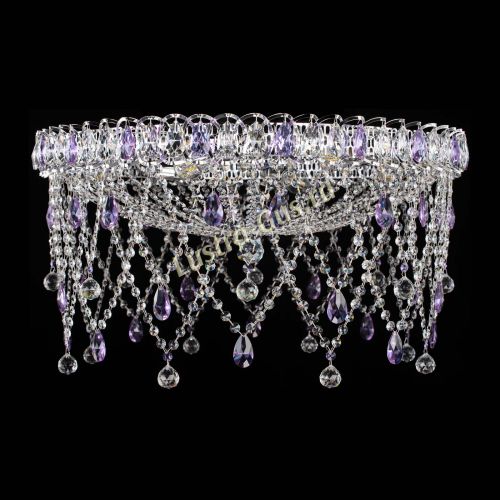 Люстра Паутинка фиолетовая в Магнитогорске Гусь Хрустальный