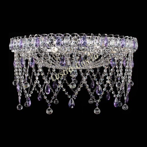 Люстра Паутинка фиолетовая в Магнитогорске Гусь Хрустальный