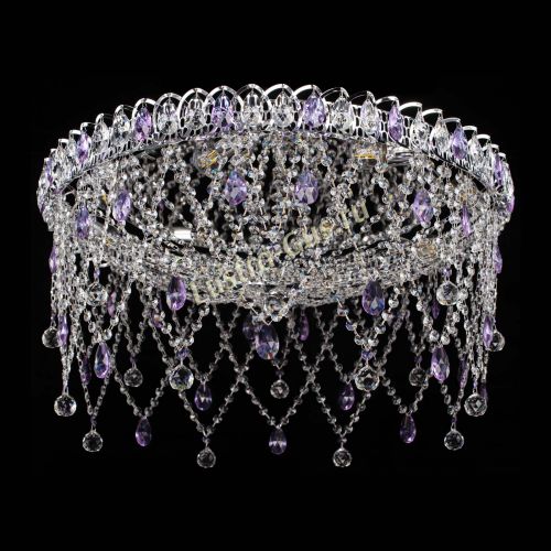 Люстра Паутинка фиолетовая в Магнитогорске Гусь Хрустальный