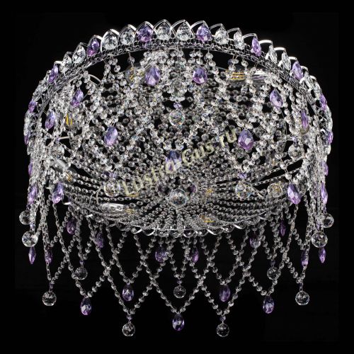 Люстра Паутинка фиолетовая в Магнитогорске Гусь Хрустальный