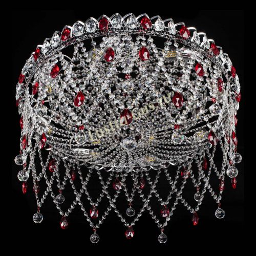 Люстра Паутинка красная в Магнитогорске Гусь Хрустальный