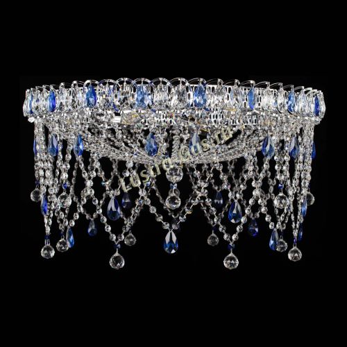 Люстра Паутинка синяя в Магнитогорске Гусь Хрустальный