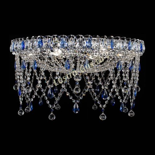 Люстра Паутинка синяя в Магнитогорске Гусь Хрустальный