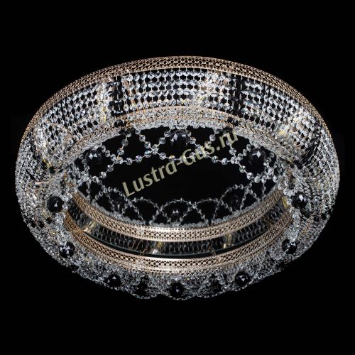 Люстра Снежинка Венеция №10 черная в Магнитогорске Гусь Хрустальный