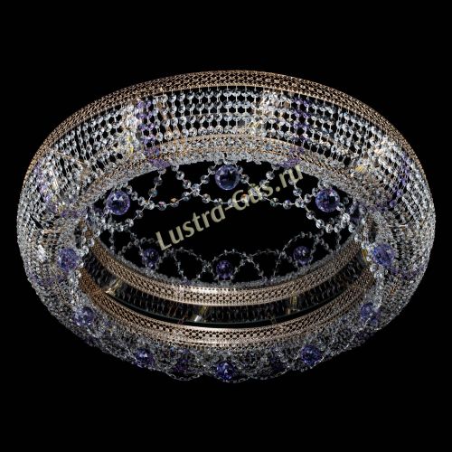 Люстра Снежинка Венеция №10 фиолетовая в Магнитогорске Гусь Хрустальный