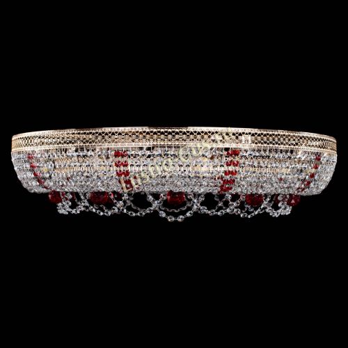 Люстра Снежинка Венеция №10 красная в Магнитогорске Гусь Хрустальный