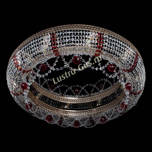 Люстра Снежинка Венеция №10 красная в Магнитогорске Гусь Хрустальный