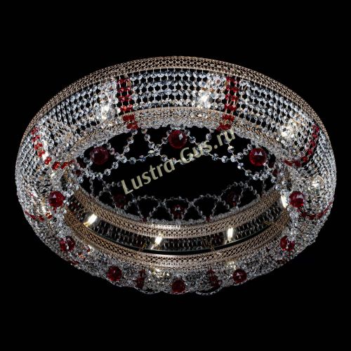 Люстра Снежинка Венеция №10 красная в Магнитогорске Гусь Хрустальный