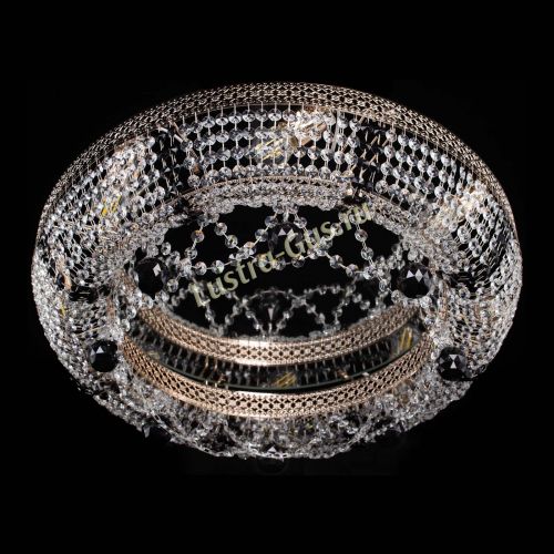 Люстра Снежинка Венеция №8 черная в Магнитогорске Гусь Хрустальный