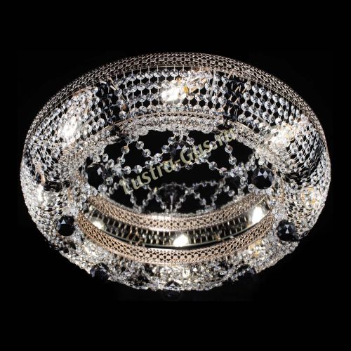 Люстра Снежинка Венеция №8 черная в Магнитогорске Гусь Хрустальный