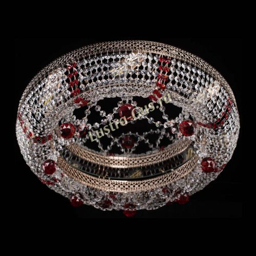 Люстра Снежинка Венеция №8 красная в Магнитогорске Гусь Хрустальный