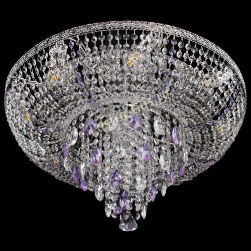 Люстра Токката Пирамида журавлик фиолетовая в Магнитогорске Гусь Хрустальный