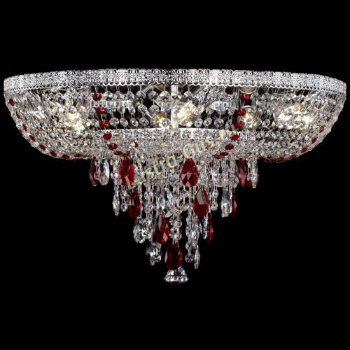 Люстра Токката Пирамида журавлик красная в Магнитогорске Гусь Хрустальный