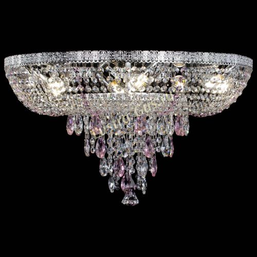 Люстра Токката Пирамида журавлик розовая в Магнитогорске Гусь Хрустальный